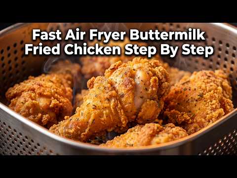 Fast Air Fryer Buttermilk Fried Chicken Cooking Guide Step By Step