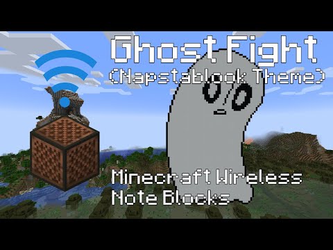 Undertale - Napstablook - Ghost Fight - Minecraft 1.18.1 Wireless Noteblocks