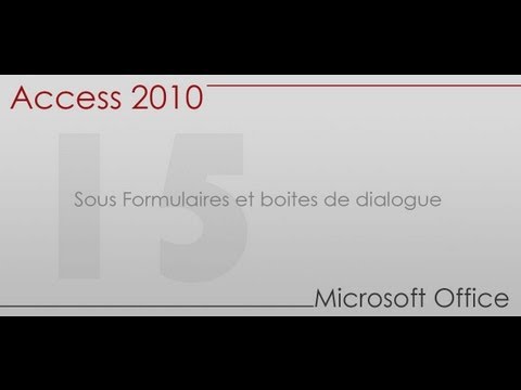 comment ouvrir un formulaire à l'ouverture d'access