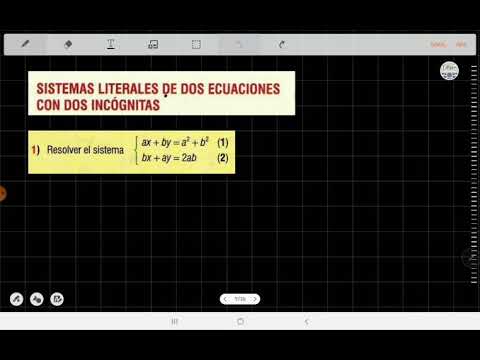 Sistemas de ecuaciones literales