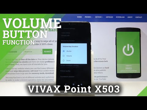 How to Switch Volume Buttons on the Camera on VIVAX Point X503 – Usage of Volume Buttons