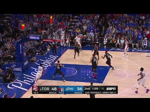 JJ Redick All Game Actions 05/02/2019 Toronto Raptors vs Philadelphia 76ers Game 3 Highlights