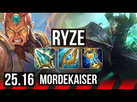 RYZE vs MORDEKAISER (TOP) | EUW Diamond | 25.16