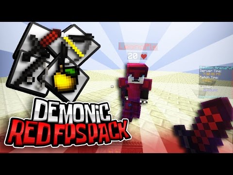 Minecraft PvP Texture Pack - Demonic Red FPS Pack