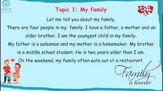 thuyết trình tiếng anh theo chủ đề: my family /emily day hoc onlline