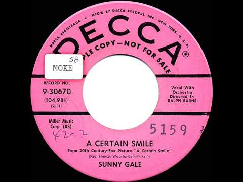 1958 Uncharted 45s: Sunny Gale - A Certain Smile