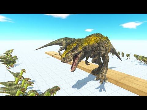 50 DEINONYCHUS VS EVERY DINOSAUR - Animal Revolt Battle Simulator