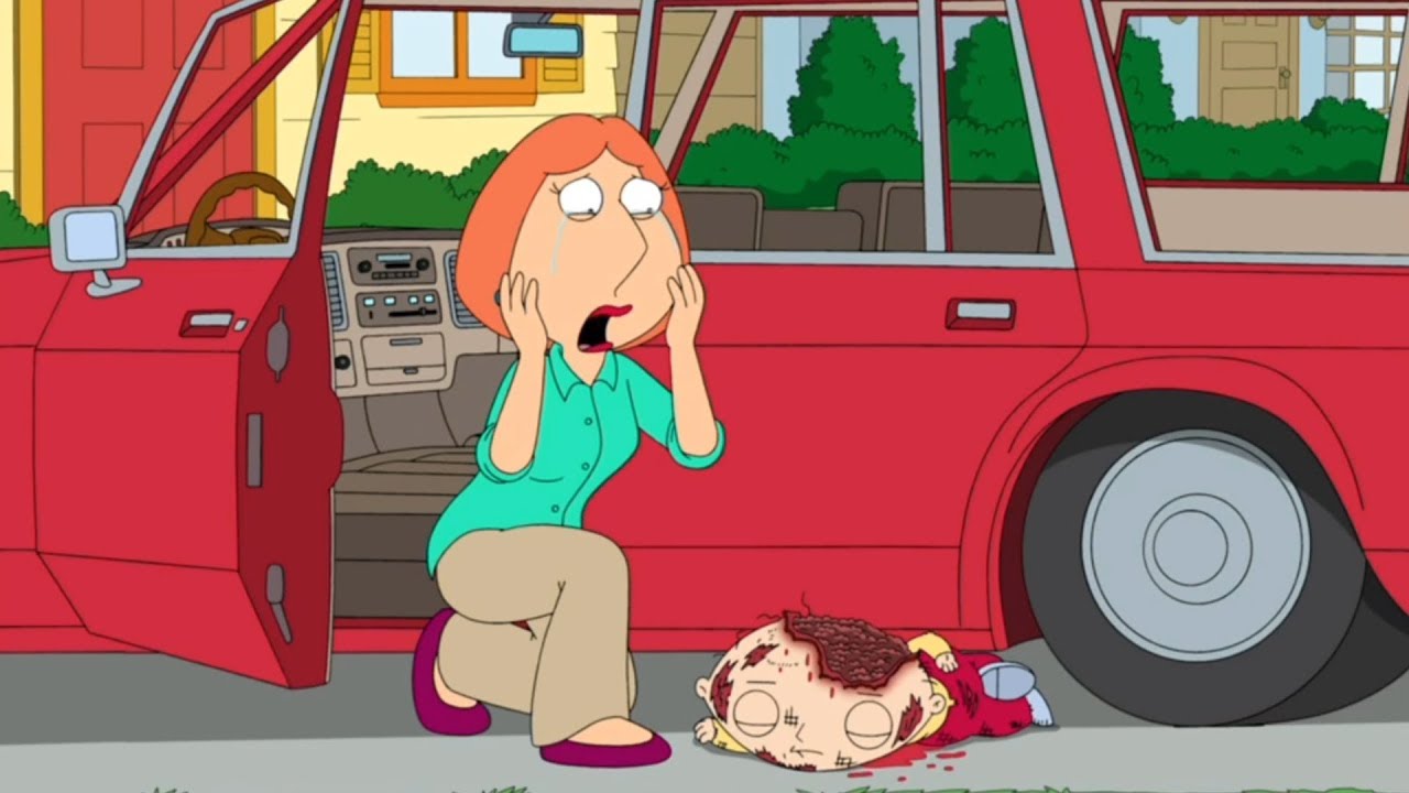 Watch video Family Guy | Lois runs over Stewie Now Family Guy | Lois runs over Stewie