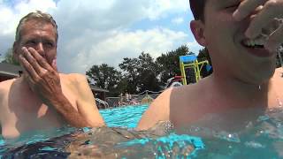preview picture of video 'Funny face diving into pool Appleton Aquatic Center'