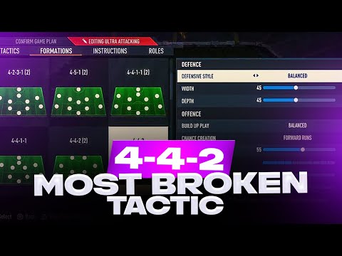 The MOST BROKEN 442 CUSTOM TACTICS in FIFA 23