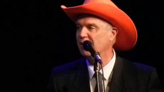 David Byrne &quot;Love Me Now&quot; w/ Atomic Bomb! Live at BAM 5/2/2014