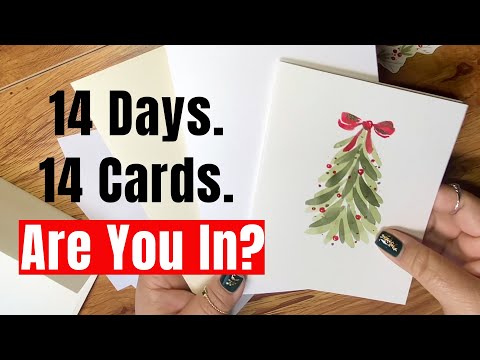 Christmas Cards Made Easy | 14 Days of Watercolor Joy for Beginners