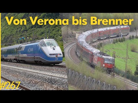 #267 Verona, Peri and Brenner South Ramp | Freight and IC, Railjet2, etc.