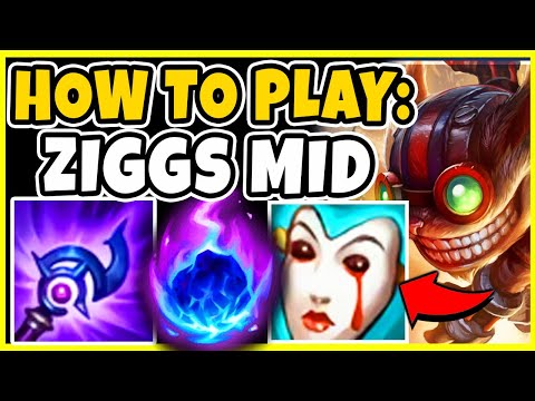 How To Play Ziggs Mid Lane in Season 10! BUFFED ZIGGS MID IS OP!- League of Legends