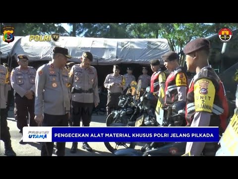 KAPOLDA NTT CEK ALMATSUS POLRI SIAP AMANKAN PILKADA