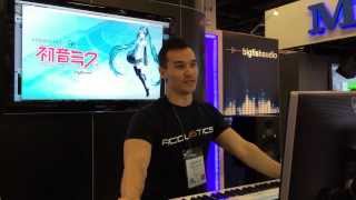 Video thumbnail for Hatsune Miku V3 English Demo - NAMM 2014 - Big Fish Audio by Big Fish Audio