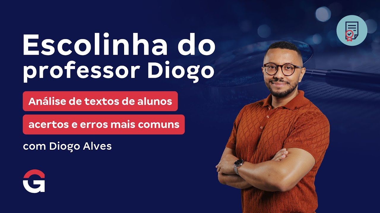 Escolinha do Professor Diogo | Análise de textos de alunos — acertos e erros mais comuns