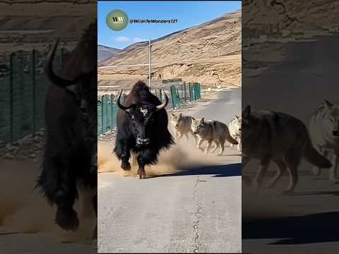Never Before Seen: Wolves Attempt to Take Down a Massive Yak