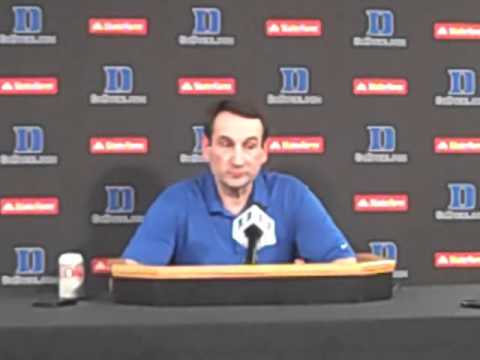 Highlights from Mike Krzyzewski's press conference on 3/13/12