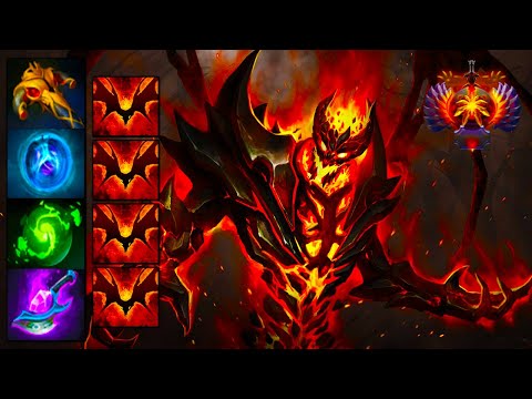 INSANE MAGICAL Shadow Fiend BRUTAL DAMAGE - INTENSE TEAM FIGHT