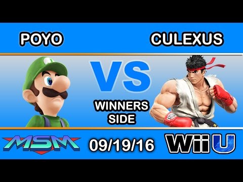 MSM 66 - Poyo (Luigi) Vs. Das!? | Culexus (Ryu) Winners Side - Smash Wii U