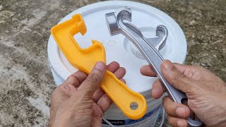 Paint Bucket Opener - Plastic vs Metal