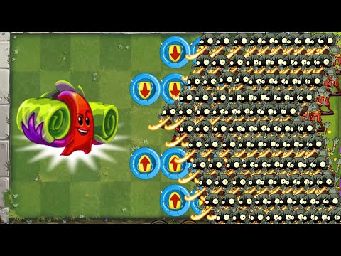 Pvz 2 Challenge - Which Plant Can Defeat 99 Firebreather Zombie With only 1 Plant Food ？