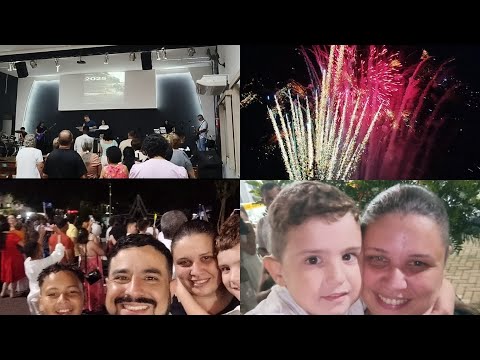 CULTO DA VIRADA | QUEIMA DE FOGOS NA PRAÇA DE JAPURA (PR) EM COMEMORAÇÃO AO ANO NOVO 🎆🙏