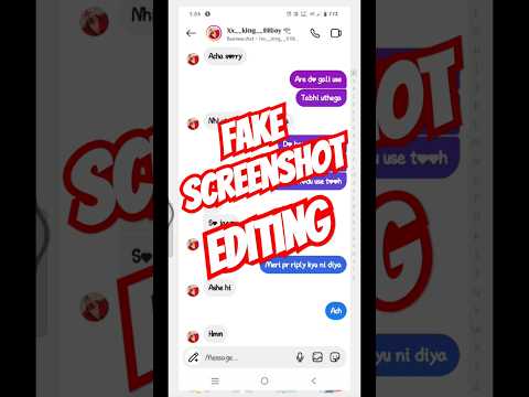 Fake screenshot edit 🪽/ New trick Instagram / #news #shorts #viralreels #instagram #screenshot