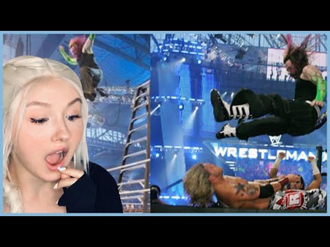 Girl Watches WWE - Holy Sh- Moments REACTION!!!