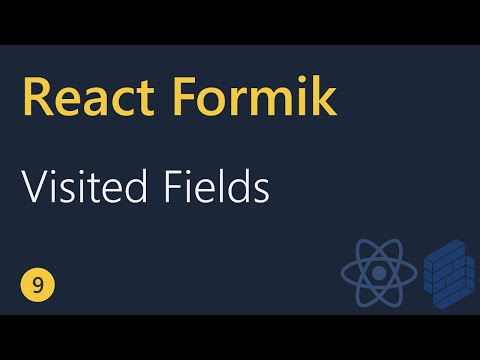React Formik Tutorial 9 Visited Fields