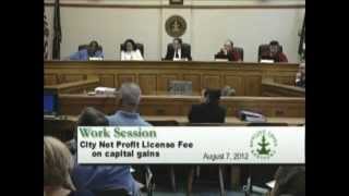8/7/12 Board of Commissioners Work Session