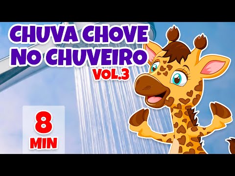Chuva Chove no Chuveiro [Hora do banho] Vol. 3 - Giramille 8 min | Desenho Animado Musical