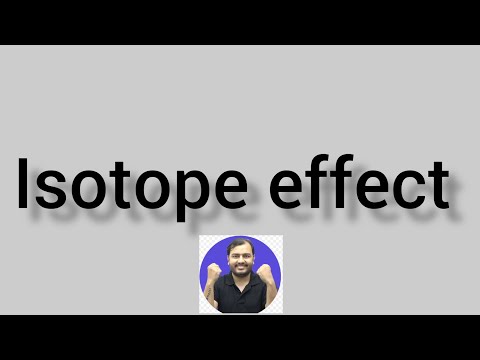 Isotope effect | class 1