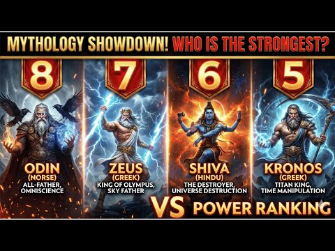 50 Mythological Gods & Monsters RANKED (Weakest to Strongest)