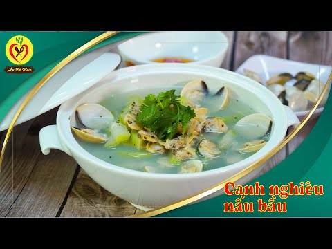 Canh bầu nấu nghêu