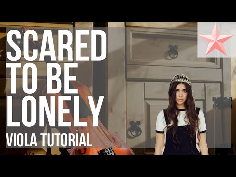SUPER EASY: How to play Scared to Be Lonely by Martin Garrix and Dua Lipa on Viola (Tutorial)