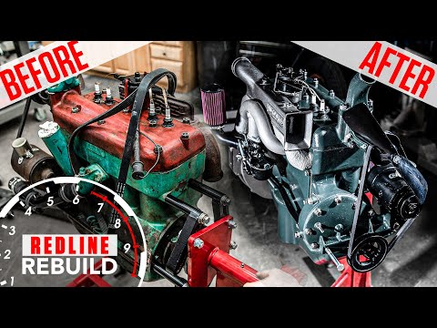 Ford Model A 4-cylinder engine rebuild time-lapseRedline Rebuilds - S3E4
