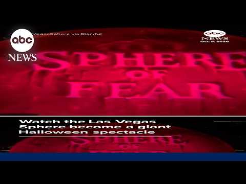 Las Vegas’ Sphere is getting into the Halloween spirit