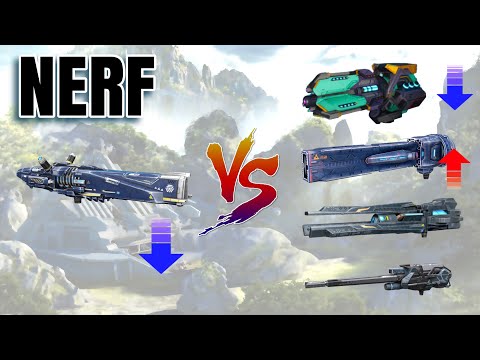 [WR] PRISMA (NERF) VS Hwangje (NERF) / Flux (BUFF) / Gauss / Reaper - War Robots Test Server