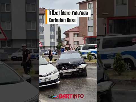 💥Kontrolden çıktı karşı şeride geçip minibüsle çarpıştı #bartın #haber #kazahaberleri