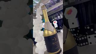 Upgrade Your Champagne Wall! ✨ 9-Foot 3D Champagne Bottle Drink Station | Event Design Idea