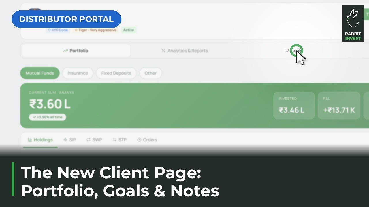 Tour the New Client Page: Portfolio, Goals, Notes