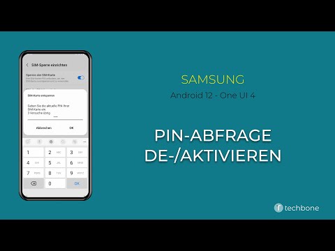 PIN-Abfrage de-/aktivieren - Samsung [Android 12 - One UI 4]