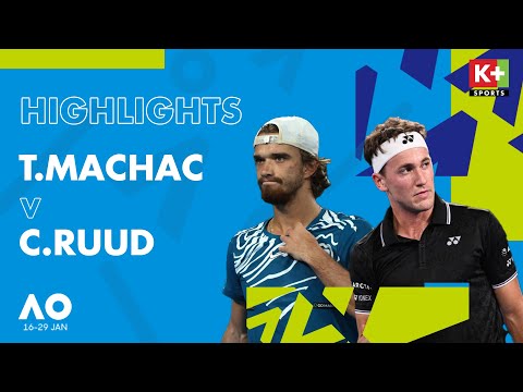 TOMAS MACHAC - CASPER RUUD | AUSTRALIAN OPEN 2023 | HIGHLIGHT GRAND SLAM