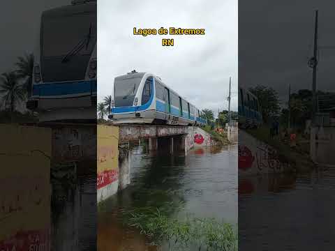 Pelas trilhas do RN.  Lagoa de Extremoz  muita chuva a Lagoa veio a transbordar. #Pelastrilhasdorn