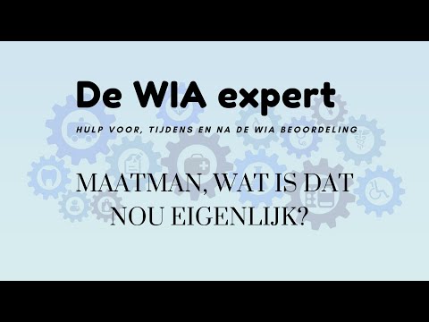 Maatman, wat is dat nou eigenlijk?