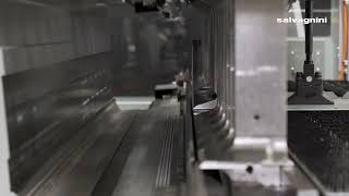 Salvagnini panel bender  P2 automatically bends a shoe holder