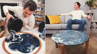 Casting a Coffee Table with this Super Cool Material (Jesmonite)