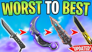 Ranking Every VALORANT KNIFE From Worst to Best (Melee) *NEW* *UPDATED*